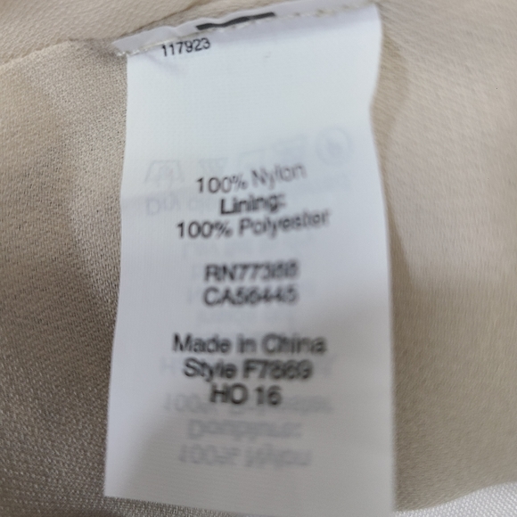 J. Crew Sequin Spaghetti Strap Slip Dress, Champagne Light Gold Dress, size 16 - Picture 15 of 15